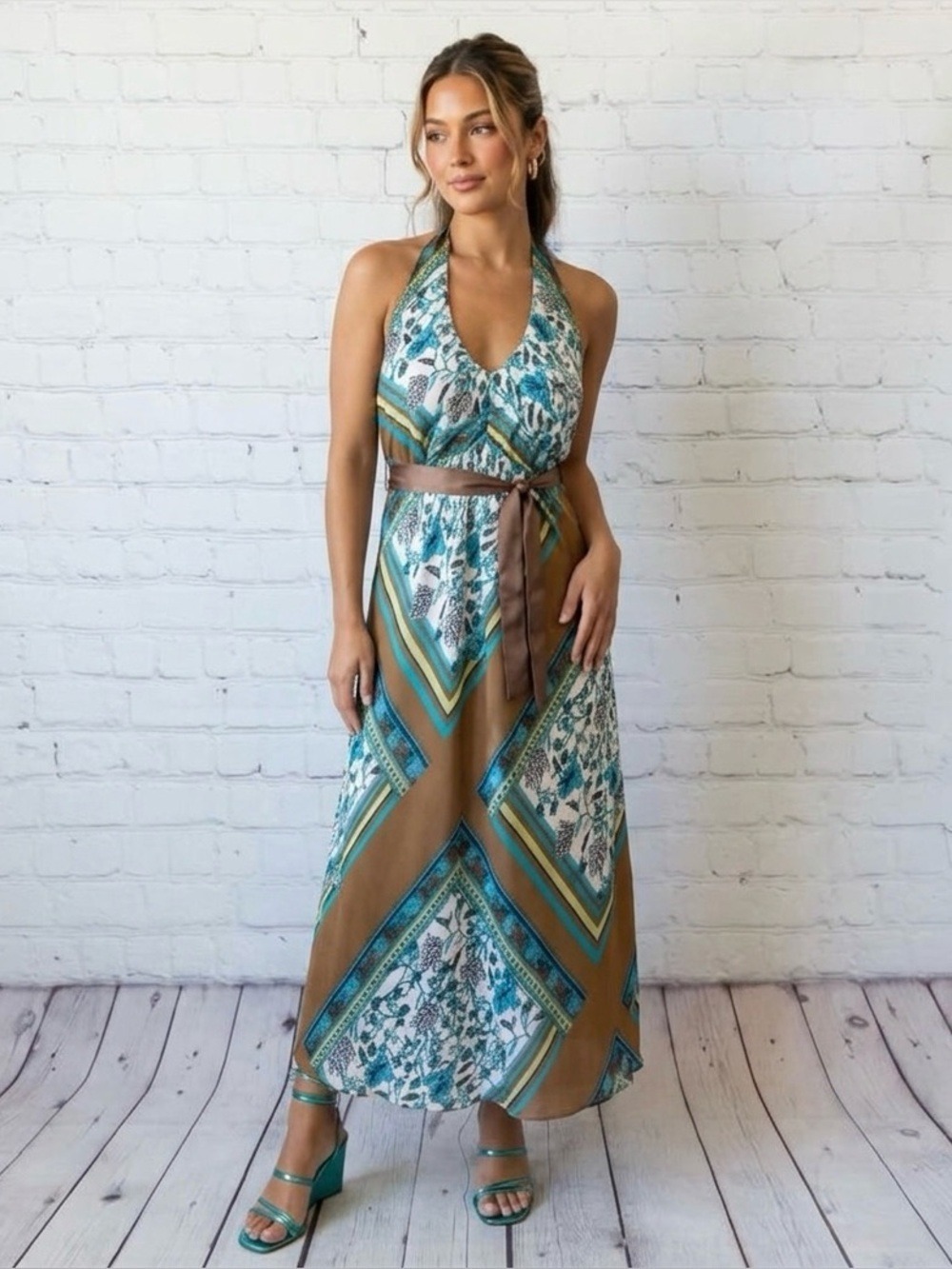 Y2K Max Rave Halter Dress SzM EUC